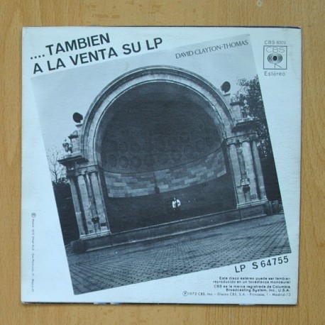 DAVID CLAYTON THOMAS - LA BANDA DEL SANTUARIO MAGNIFICO - SINGLE