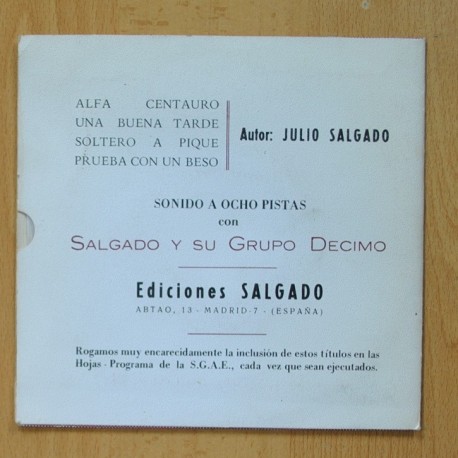 JULIO SALGADO - ALFA CENTAURO + 3 - EP