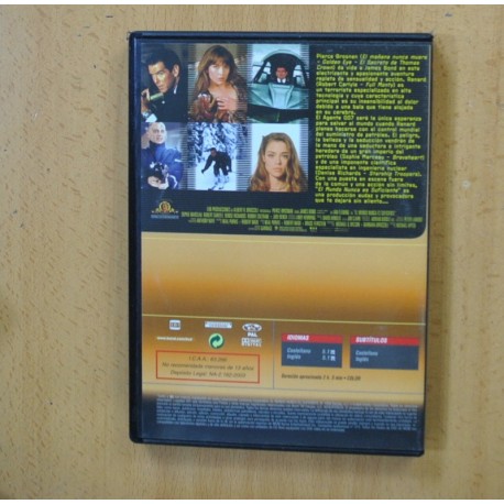 007 EL MUNDO NUNCA ES SUFICIENTE - DVD