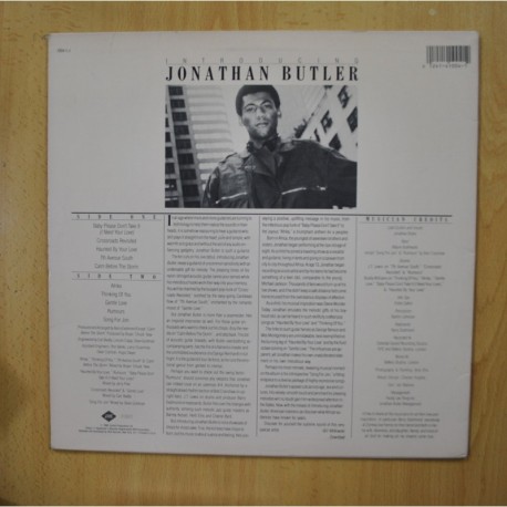 JONATHAN BUTLER - INTRODUCING - LP
