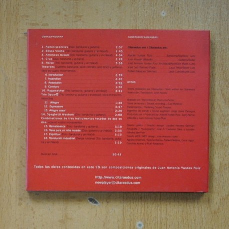 JUAN ANTONIO YUSTAS RUIZ - TEMPUS FUGIT - CD