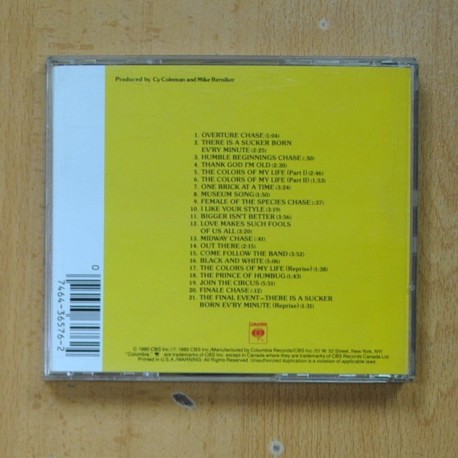 JIM DALE - BARNUM - CD