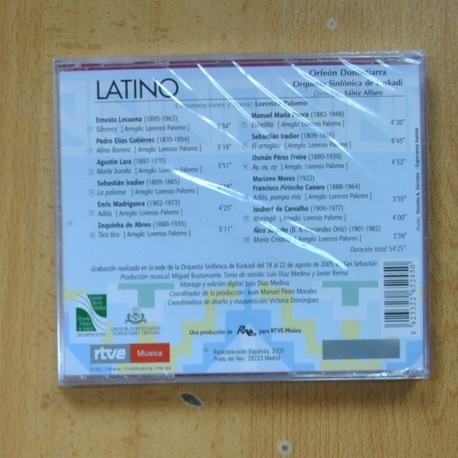 ORFEON DONOSTIERRA / ORQUESTA SINFONICA DE EUSKADI - LATINO - CD
