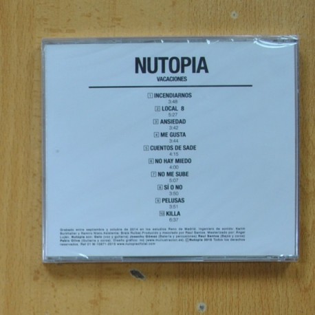 NUTOPIA - VACACIONES - CD