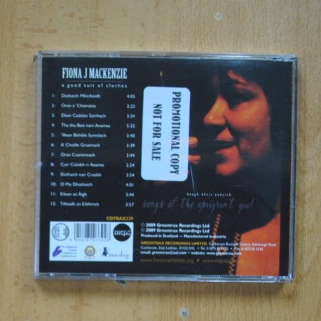 FIONA J MACKENZIE - A GOOD SUIT OF CLOTHES - CD