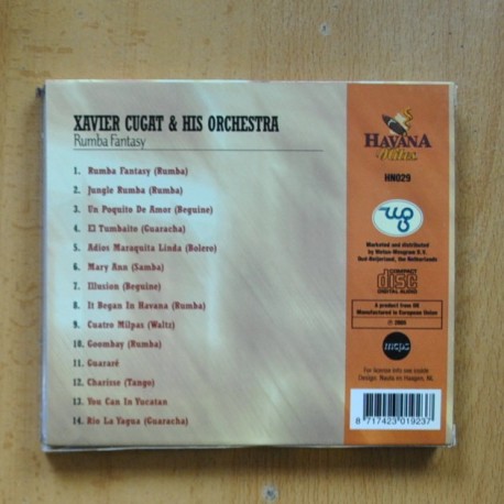 XAVIER CUGAT & HIS ORCHESTRA - RUMBA FANTASY - CD