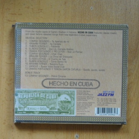 VARIOS - HECHO EN CUBA - CD