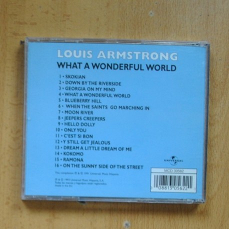 LOUIS ARMSTRONG - WHAT A WONDERFUL WORLD - CD