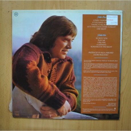 JOSE FELICIANO - ROMANCE IN THE NIGHT - LP