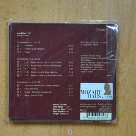 IVAN EROD - ACCORD QUARTET - CD