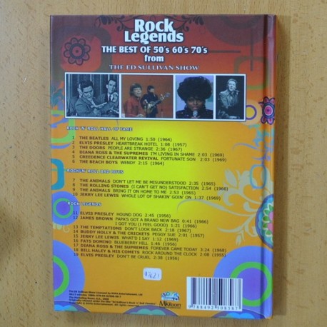 VARIOS - ROCK LEGENDS THE BEST OF 50S 60S 70S FROM ED SULLIVAN SHOW VOL 1 - DVD