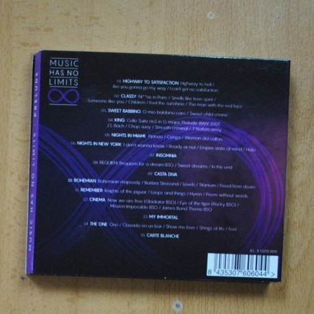PRELUDE - MUSIC HAS NO LIMITS - CD