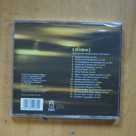 SILVIA SAN MIGUEL - DIME - CD