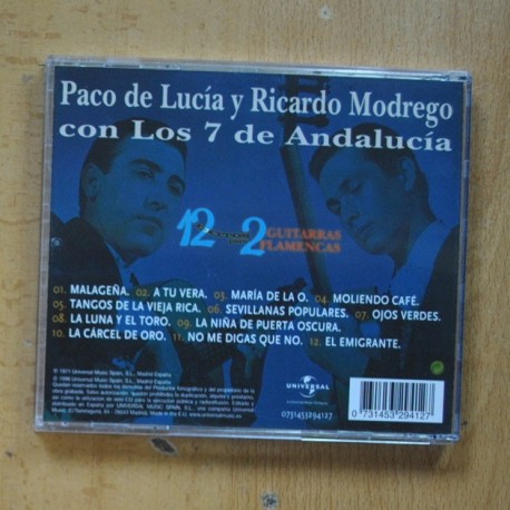 VARIOS - 12 EXITOS PARA GUITARRAS FLAMENCAS - CD