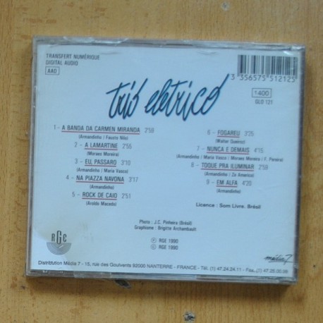 TRIO ELECTRICO - CARNAVAL DE BAHIA - CD