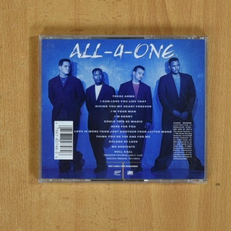 ALL 4 ONE - AND THE MUSIC SPEAKS - CD