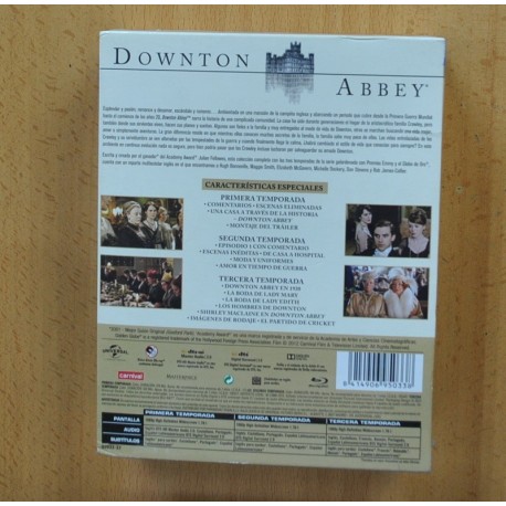 DOWNTON ABBEY - PRIMERA SEGUNDA Y TERCERA TEMPORADA - BLURAY
