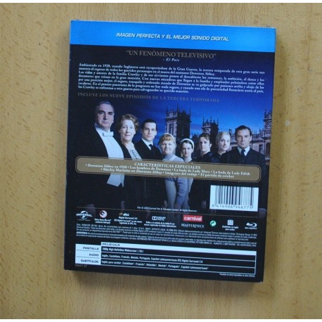 DOWNTON ABBEY - TERCERA TEMPORADA - BLURAY