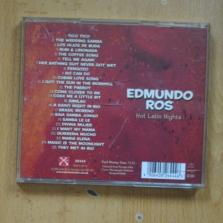 EDMUNDO ROSS - HOT LATIN NIGHTS - CD