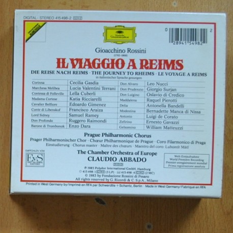ROSSINI - IL VIAGGIO A REIMS - CD