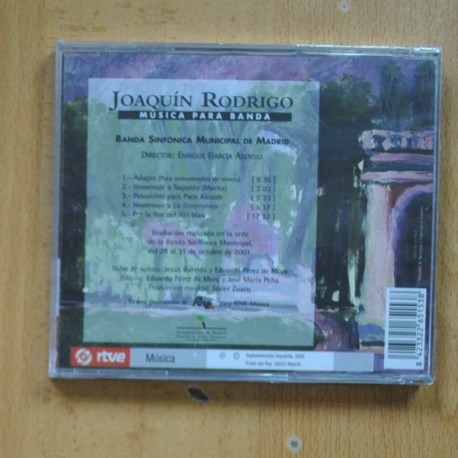 JOAQUIN RODRIGO - MUSICA PARA BANDA - CD
