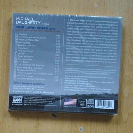 MICHAEL DAUGHERTY - THIS LAND SINGS - CD