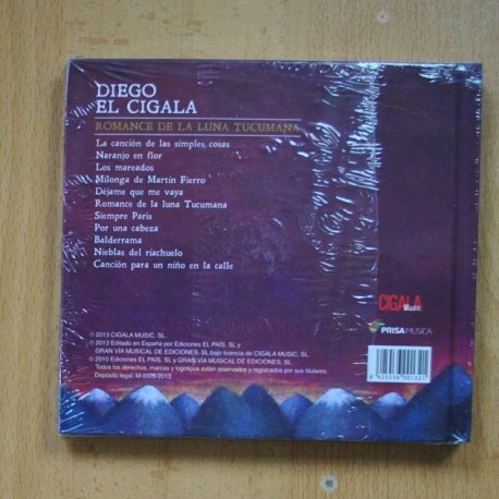 CIGALA - ROMANCE DE LA LUNA TUCUMANA - CD
