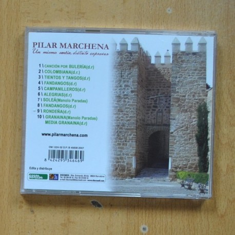 PILAR MARCHENA - UN MISMO SENTIR DISTINTO EXPRESAR - CD