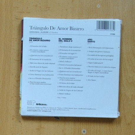TRIANGULO DE AMOR BIZARRO - ORIGINAL ALBUM X 3 SERIES - CD