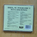VARIOS - IBIZA SU FOLKLORE Y SUS CANCIONES - CD