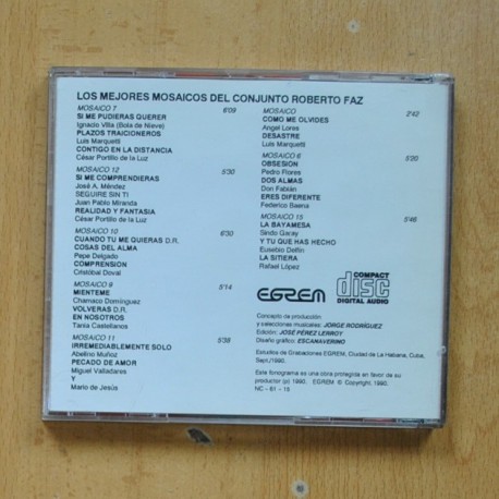 CONJUNTO ROBERTO FAZ - LOS MEJORES MOSAICOS - CD