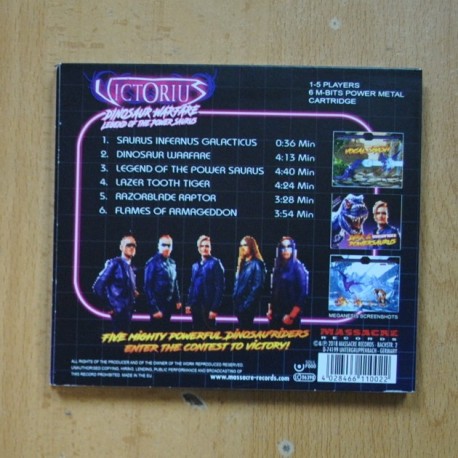 VICTORIUS - DINOSAUR WARFARE LEGEND OF THE POWER SAURUS - CD