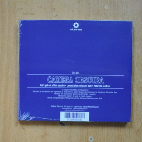 CAMERA OSCURA - LETS GET OUT OF THIS COUNTRY - CD