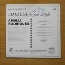 AMALIA RODRIGUES - FOR YOUR DELIGHT - LP