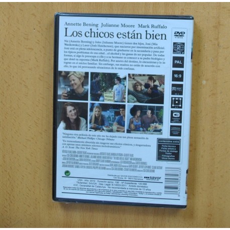 LOS CHICOS ESTAN BIEN - DVD