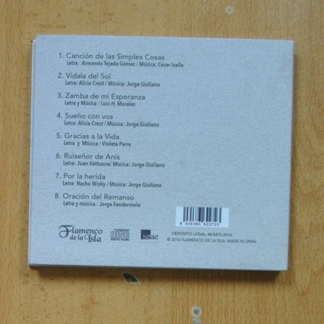 JORGE GIULIANO & JOAQUIN DE SOLA - DE BUENOS AIRES A CADIZ - CD
