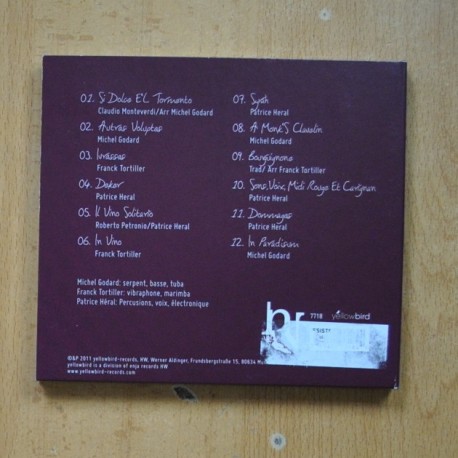 MICHEL GODARD / FRANCK TORTILLER / PATRIC HERALD - IVRESSES - CD