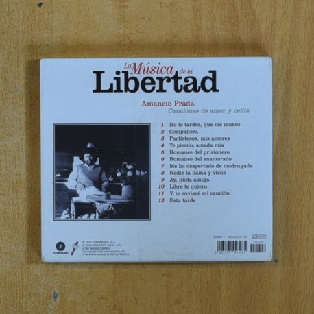 AMANCIO PRADA - CANCIONES DE AMOR Y CELDA - CD