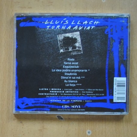 LLUIS LLACH - TORNA AVIAT - CD
