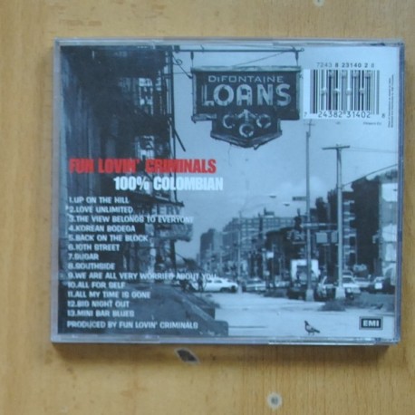 FUN LOVIN CRIMINALS - 100 COLOMBIAN - CD