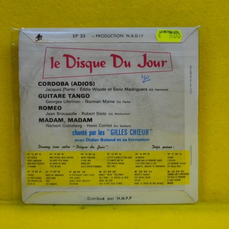 GILLES CHOEURS - CORDOBA + 3 - EP