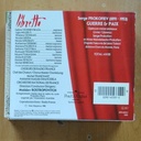PROKOFIEV - GUERRE & PAIX WAR AND PEACE - CD