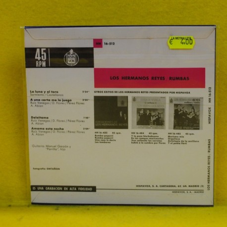 LOS HERMANOS REYES - LA LUNA Y EL TORO + 3 - EP