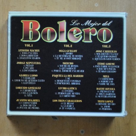VARIOS - LO MEJOR DEL BOLERO - 3 CD