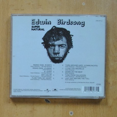 EDWIN BRIDSONG - SUPER NATURAL - CD