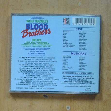 VARIOS - BLOOD BROTHERS - CD