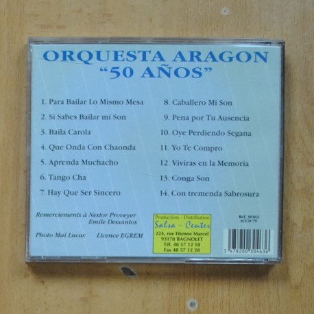 ORQUESTA ARAGON - 50 AÃOS - CD