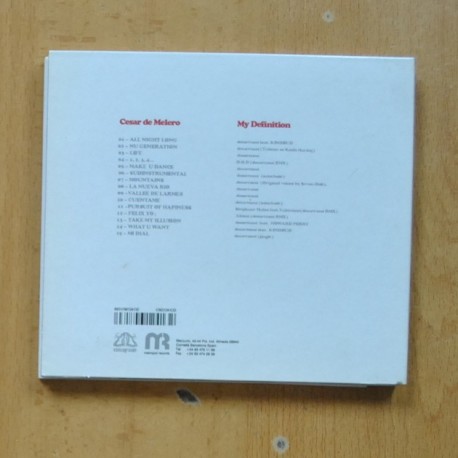 CESAR DE MELERO - MY DEFINITION - CD
