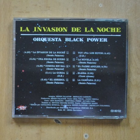 ORQUESTA BLACK POWER - LA INVASION DE LA NOCHE - CD
