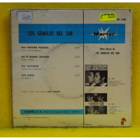 LOS GEMELOS DEL SUR - UNA MENTIRA PIADOSA + 3 - EP